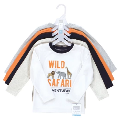 Hudson Baby Infant And Toddler Boy Long Sleeve T-Shirts, Cool Safari 1 Hudson Baby Infant And Toddler Boy Long Sleeve T-Shirts, Cool Safari