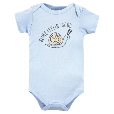 Hudson Baby Unisex Baby Cotton Bodysuits, Bugs 3-Pack 4 Hudson Baby Unisex Baby Cotton Bodysuits, Bugs 3-Pack - Image 4