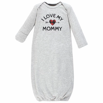 Hudson Baby Infant Boy Cotton Gowns, Buffalo Plaid Family 4 Hudson Baby Infant Boy Cotton Gowns, Buffalo Plaid Family - Image 4