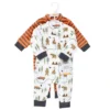 Hudson Baby Unisex Toddler Plush Jumpsuits, Camping