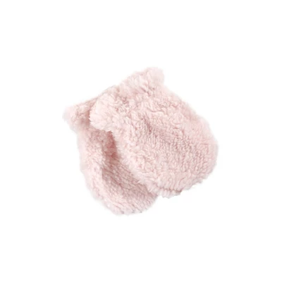 Hudson Baby Infant Girl Trapper Hat, Mitten And Bootie Set, Pink Bear 6 Hudson Baby Infant Girl Trapper Hat, Mitten And Bootie Set, Pink Bear - Image 6