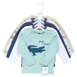 Hudson Baby Infant And Toddler Boy Long Sleeve T-Shirts, Safari Adventure