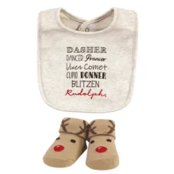 Hudson Baby Unisex Baby Cotton Bib And Sock Set, Rudolph, One Size 6 Hudson Baby Unisex Baby Cotton Bib And Sock Set, Rudolph, One Size -Hudson Baby Store GUEST 4b8d3652 e214 4691 94e0 944f994b7e29
