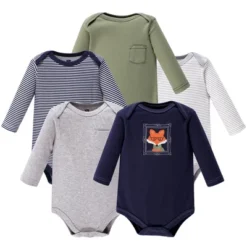 Hudson Baby Infant Boy Cotton Long-Sleeve Bodysuits 5pk, Mr Fox -Hudson Baby Store GUEST 4e4b6586 b357 4e3e 9ad4 9f807642e2c8