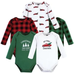 Hudson Baby Unisex Baby Cotton Long-Sleeve Bodysuits, Christmas Tree -Hudson Baby Store GUEST 5070b01c 67e8 4f33 95ad d2d47280b84a
