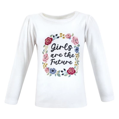 Hudson Baby Infant And Toddler Girl Long Sleeve T-Shirts, Girls World 2 Hudson Baby Infant And Toddler Girl Long Sleeve T-Shirts, Girls World - Image 2