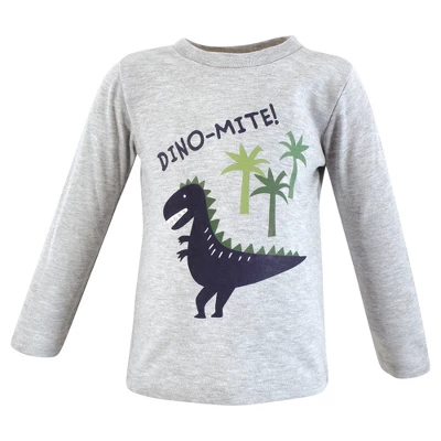 Hudson Baby Infant And Toddler Boy Long Sleeve T-Shirts, Construction Dino 2 Hudson Baby Infant And Toddler Boy Long Sleeve T-Shirts, Construction Dino - Image 2