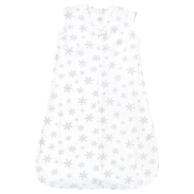 Hudson Baby Infant Girl Thermal Sleeveless Sleeping Bag 2pk, Snowflake 2 Hudson Baby Infant Girl Thermal Sleeveless Sleeping Bag 2pk, Snowflake - Image 2