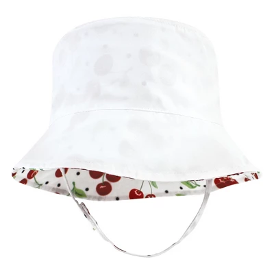 Hudson Baby Infant Girl Sun Protection Hat, Cherries Dot 5 Hudson Baby Infant Girl Sun Protection Hat, Cherries Dot - Image 5