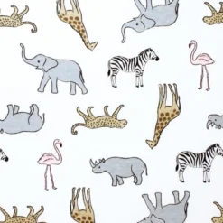 Hudson Baby Infant Girl Changing Pad Cover, Modern Pink Safari, One Size