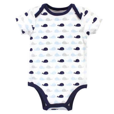 Hudson Baby Infant Boy Cotton Bodysuits 5pk, Whaley Handsome 4 Hudson Baby Infant Boy Cotton Bodysuits 5pk, Whaley Handsome - Image 4