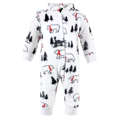 Hudson Baby Unisex Toddler Plush Jumpsuits, Winter Bear 2 Hudson Baby Unisex Toddler Plush Jumpsuits, Winter Bear - Image 2
