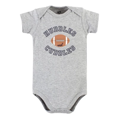 Hudson Baby Infant Boy Cotton Bodysuit And Pant Set, Football Huddles Short-Sleeve 2 Hudson Baby Infant Boy Cotton Bodysuit And Pant Set, Football Huddles Short-Sleeve - Image 2