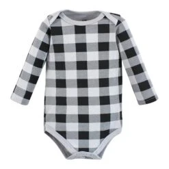 Hudson Baby Infant Boy Cotton Long-Sleeve Bodysuits, Baby Bear Gray Black 5-Pack -Hudson Baby Store GUEST 5fd90f64 7e18 4be7 8074 7f0cf56db32b