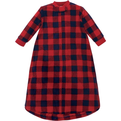 Hudson Baby Infant Boy Long-Sleeve Fleece Sleeping Bag, Sweater Plaid, 0-9 Months 2 Hudson Baby Infant Boy Long-Sleeve Fleece Sleeping Bag, Sweater Plaid, 0-9 Months - Image 2