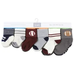 Hudson Baby Infant Boys Grow With Me Socks 12pk, Sports, 0-24 Months