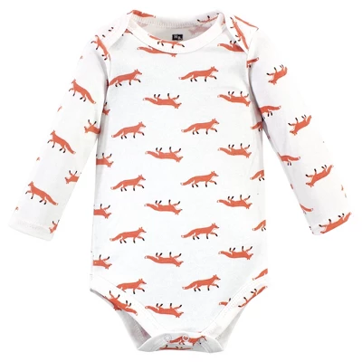 Hudson Baby Infant Boy Cotton Long-Sleeve Bodysuits, Little Fox 3 Hudson Baby Infant Boy Cotton Long-Sleeve Bodysuits, Little Fox - Image 3