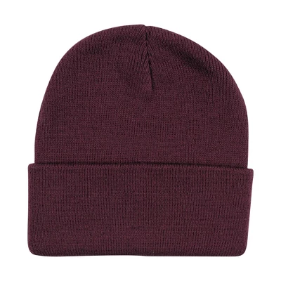 Hudson Baby Family Knit Cuffed Beanie 3pk, Navy Burgundy 3 Hudson Baby Family Knit Cuffed Beanie 3pk, Navy Burgundy - Image 3
