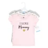Hudson Baby Infant Girl Short Sleeve T-Shirts, Girl Mommy