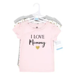 Hudson Baby Infant Girl Short Sleeve T-Shirts, Girl Mommy