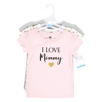 Hudson Baby Infant Girl Short Sleeve T-Shirts, Girl Mommy 1 Hudson Baby Infant Girl Short Sleeve T-Shirts, Girl Mommy