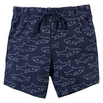 Hudson Baby Infant Boy Cotton Bodysuit, Shorts And Shoe 3pc Set, Shark Expert 4 Hudson Baby Infant Boy Cotton Bodysuit, Shorts And Shoe 3pc Set, Shark Expert - Image 4