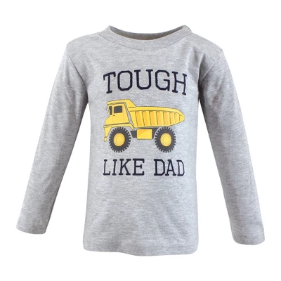 Hudson Baby Infant And Toddler Boy Long Sleeve T-Shirts, Dino Truck Robot 3 Hudson Baby Infant And Toddler Boy Long Sleeve T-Shirts, Dino Truck Robot - Image 3
