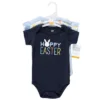 Hudson Baby Infant Boy Cotton Bodysuits, Hoppy Easter