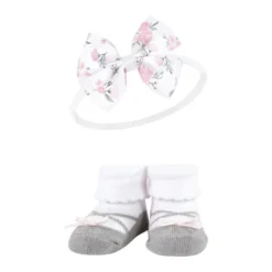 Hudson Baby Infant Girls Headband And Socks Giftset, Basic Pink Floral, One Size -Hudson Baby Store GUEST 6e3cb5e3 2255 43ff af95 4f8120d4baaf