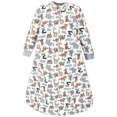 Hudson Baby Infant Boy Premium Quilted Long Sleeve Sleeping Bag And Wearable Blanket, Zoo Animals 3 Hudson Baby Infant Boy Premium Quilted Long Sleeve Sleeping Bag And Wearable Blanket, Zoo Animals - Image 3