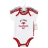 Hudson Baby Infant Boy Cotton Bodysuits, Valentine Heartbreaker