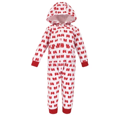 Hudson Baby Toddler Girl Fleece Jumpsuits, Coveralls, And Playsuits 2pk, Christmas Unicorn 2 Hudson Baby Toddler Girl Fleece Jumpsuits, Coveralls, And Playsuits 2pk, Christmas Unicorn - Image 2