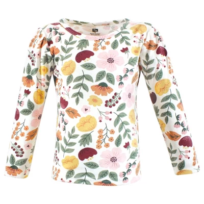 Hudson Baby Infant And Toddler Girl Long Sleeve T-Shirts, Fall Botanical 2 Hudson Baby Infant And Toddler Girl Long Sleeve T-Shirts, Fall Botanical - Image 2