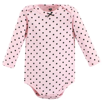 Hudson Baby Infant Girl Cotton Long-Sleeve Bodysuits, Girl Dogs 7-Pack 3 Hudson Baby Infant Girl Cotton Long-Sleeve Bodysuits, Girl Dogs 7-Pack - Image 3