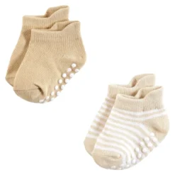 Hudson Baby Infant Boy Non-Skid No-Show Socks, Blue Tan -Hudson Baby Store GUEST 7500841d 2f86 4b90 ac65 aea9836794d3