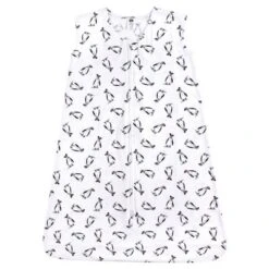 Hudson Baby Infant Boy Cotton Sleeveless Wearable Sleeping Bag, Sack, Blanket, Penguins