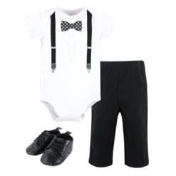 Hudson Baby Infant Boy Cotton Bodysuit, Pant And Shoe Set, Black Gingham Bow Tie 9 Hudson Baby Infant Boy Cotton Bodysuit, Pant And Shoe Set, Black Gingham Bow Tie -Hudson Baby Store GUEST 76c5172d 0a64 4944 aa1e a0e0c8f78b53