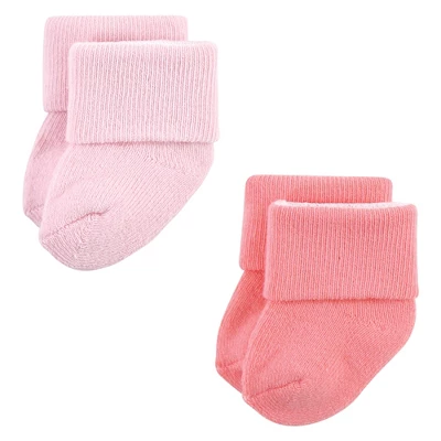 Hudson Baby Infant Girl Cotton Rich Newborn And Terry Socks, Love 12-Pack 6 Hudson Baby Infant Girl Cotton Rich Newborn And Terry Socks, Love 12-Pack - Image 6