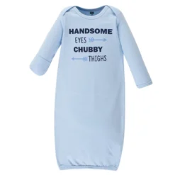 Hudson Baby Infant Boy Cotton Long-Sleeve Gowns 4pk, Handsome Fella, 0-6 Months -Hudson Baby Store GUEST 796599a6 33d1 4c99 b47a e8e8dabbd033