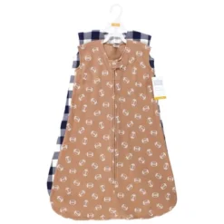 Hudson Baby Infant Boy Thermal Sleeveless Sleeping Bag 2pk, Football