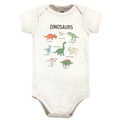 Hudson Baby Infant Boy Cotton Bodysuit, Pant And Shoe Set, Dinosaur Adventures 2 Hudson Baby Infant Boy Cotton Bodysuit, Pant And Shoe Set, Dinosaur Adventures - Image 2