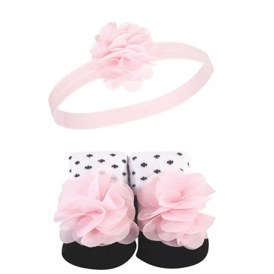 Hudson Baby Girl Headband And Socks Giftset, Little Lady, One Size 4 Hudson Baby Girl Headband And Socks Giftset, Little Lady, One Size - Image 4
