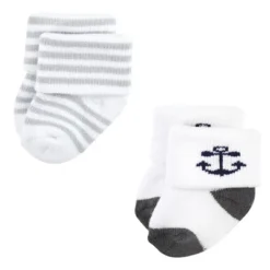 Hudson Baby Infant Boy Cotton Rich Newborn And Terry Socks, Nautical 12-Pack -Hudson Baby Store GUEST 7fb84cd5 2edd 426f 9ff3 375ffffb915b
