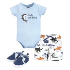 Hudson Baby Infant Boy Cotton Bodysuit, Shorts And Shoe Set, Jawsome Shark -Hudson Baby Store GUEST 806a6db0 9977 4b09 a4a5 24b7737e3830
