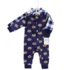 Hudson Baby Unisex Toddler Plush Jumpsuits, Football