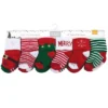 Hudson Baby Unisex Baby Cotton Rich Newborn And Terry Socks, 12 Days Of Christmas, 12-24 Months