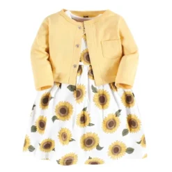 Hudson Baby Infant Girl Cotton Dress And Cardigan Set, Sunflower -Hudson Baby Store GUEST 8475467a 6e47 453e 8357 289c5b6db21f