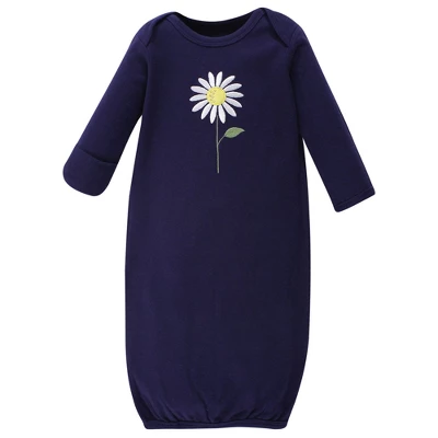 Hudson Baby Girl Cotton Gowns, Daisy, Preemie/Newborn 4 Hudson Baby Girl Cotton Gowns, Daisy, Preemie/Newborn - Image 4