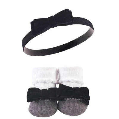 Hudson Baby Girl Headband And Socks Giftset, Little Lady, One Size 6 Hudson Baby Girl Headband And Socks Giftset, Little Lady, One Size - Image 6