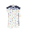 Hudson Baby Infant Boy Cotton Rompers, Dino